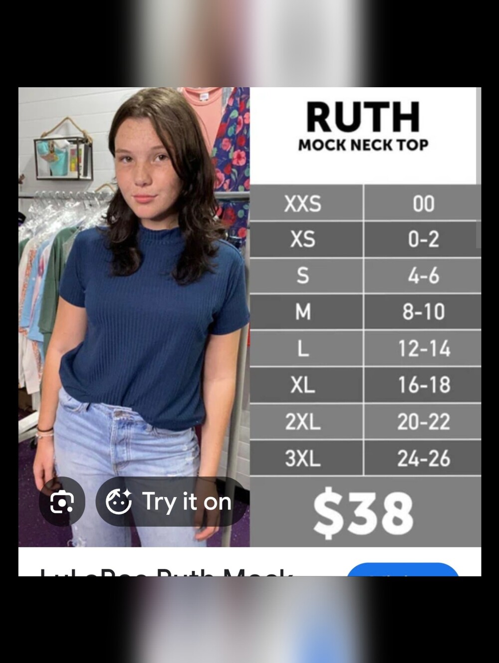 LuLaRoe Ruth Mock Neck Short Sleeve Top - Brown Only Worn 1-2 Times